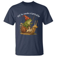 Whimsical Frog Wizard Meme T Shirt Off to Cause A Kerfuffle - Wonder Print Shop