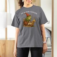 Whimsical Frog Wizard Meme T Shirt For Women Off to Cause A Kerfuffle - Wonder Print Shop