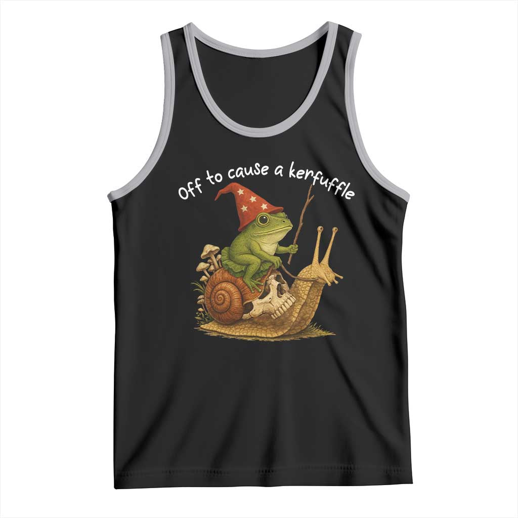 Whimsical Frog Wizard Meme Tank Top Off to Cause A Kerfuffle - Wonder Print Shop
