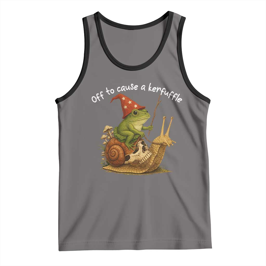 Whimsical Frog Wizard Meme Tank Top Off to Cause A Kerfuffle - Wonder Print Shop