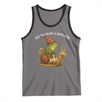 Whimsical Frog Wizard Meme Tank Top Off to Cause A Kerfuffle - Wonder Print Shop