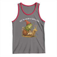 Whimsical Frog Wizard Meme Tank Top Off to Cause A Kerfuffle - Wonder Print Shop
