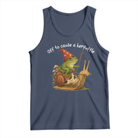 Whimsical Frog Wizard Meme Tank Top Off to Cause A Kerfuffle - Wonder Print Shop