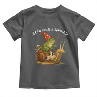 Whimsical Frog Wizard Meme Toddler T Shirt Off to Cause A Kerfuffle - Wonder Print Shop