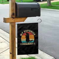 Groundhog Day Garden Flag My Favorite Holiday Retro Woodchuck - Wonder Print Shop