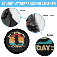 Groundhog Day Spare Tire Cover My Favorite Holiday Retro Woodchuck - Wonder Print Shop