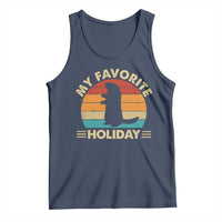 Groundhog Day Tank Top My Favorite Holiday Retro Woodchuck - Wonder Print Shop