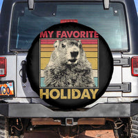 Groundhog Day Spare Tire Cover Retro My Favorite Holiday Retro Woodchuck