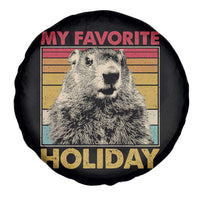 Groundhog Day Spare Tire Cover Retro My Favorite Holiday Retro Woodchuck