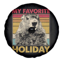 Groundhog Day Spare Tire Cover Retro My Favorite Holiday Retro Woodchuck