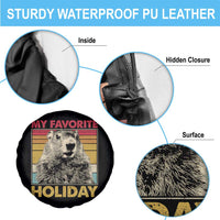 Groundhog Day Spare Tire Cover Retro My Favorite Holiday Retro Woodchuck