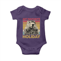 Groundhog Day Baby Onesie Retro My Favorite Holiday Retro Woodchuck