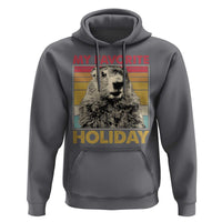 Groundhog Day Hoodie Retro My Favorite Holiday Retro Woodchuck