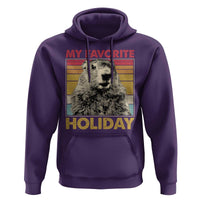 Groundhog Day Hoodie Retro My Favorite Holiday Retro Woodchuck