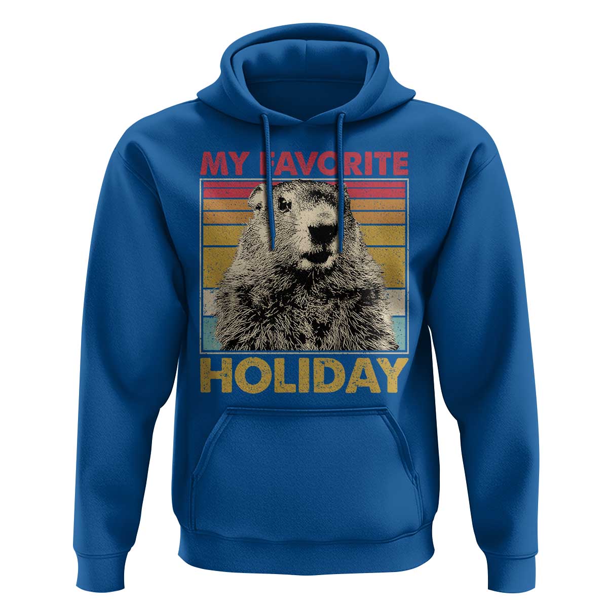Groundhog Day Hoodie Retro My Favorite Holiday Retro Woodchuck