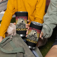 Groundhog Day Tumbler Cup Retro My Favorite Holiday Retro Woodchuck