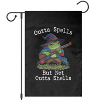 Wizard Frog Meme Garden Flag Outta Spells But Not Outta Shells - Wonder Print Shop