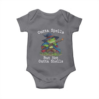 Wizard Frog Meme Baby Onesie Outta Spells But Not Outta Shells - Wonder Print Shop