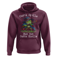 Wizard Frog Meme Hoodie Outta Spells But Not Outta Shells - Wonder Print Shop