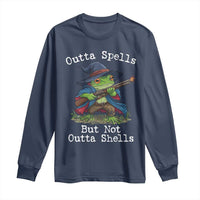 Wizard Frog Meme Long Sleeve Shirt Outta Spells But Not Outta Shells - Wonder Print Shop