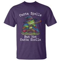 Wizard Frog Meme T Shirt Outta Spells But Not Outta Shells - Wonder Print Shop