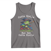 Wizard Frog Meme Tank Top Outta Spells But Not Outta Shells - Wonder Print Shop