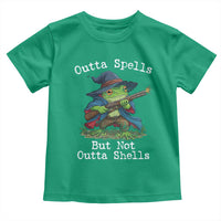Wizard Frog Meme Toddler T Shirt Outta Spells But Not Outta Shells - Wonder Print Shop