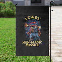 I Cast Non-Magic Missile Funny Wizard Parody Meme Garden Flag - Wonder Print Shop