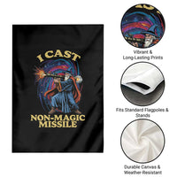 I Cast Non-Magic Missile Funny Wizard Parody Meme Garden Flag - Wonder Print Shop