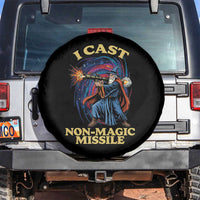 I Cast Non-Magic Missile Funny Wizard Parody Meme Spare Tire Cover - Wonder Print Shop