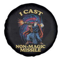 I Cast Non-Magic Missile Funny Wizard Parody Meme Spare Tire Cover - Wonder Print Shop