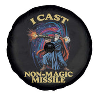 I Cast Non-Magic Missile Funny Wizard Parody Meme Spare Tire Cover - Wonder Print Shop