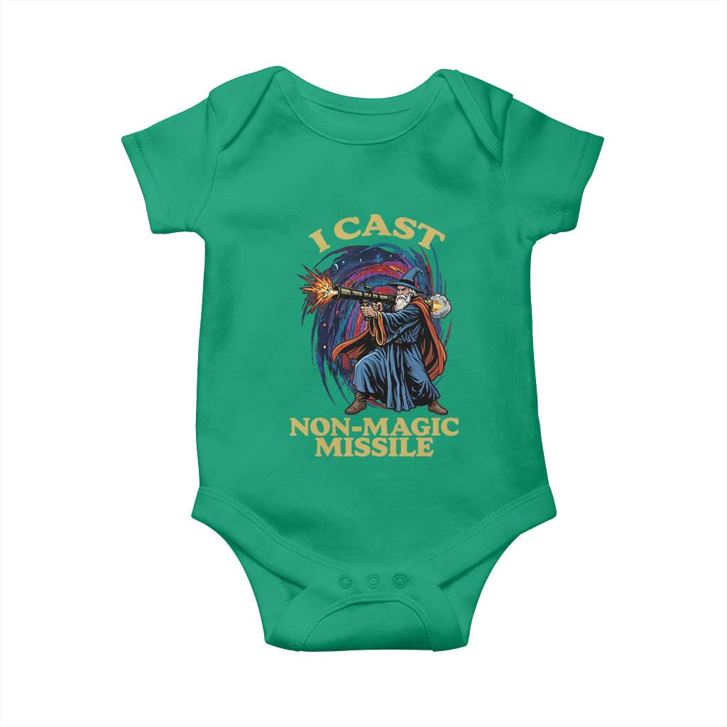 I Cast Non-Magic Missile Funny Wizard Parody Meme Baby Onesie - Wonder Print Shop