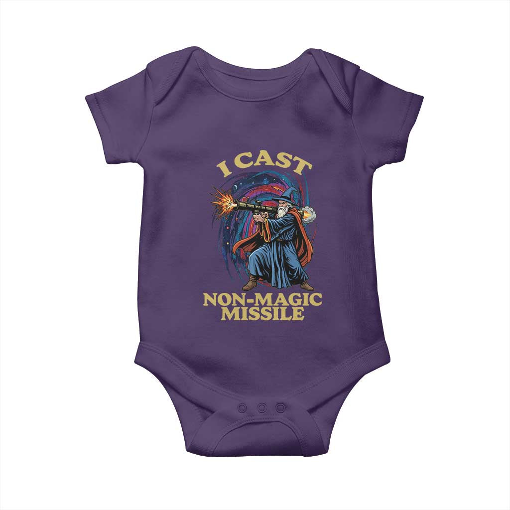 I Cast Non-Magic Missile Funny Wizard Parody Meme Baby Onesie - Wonder Print Shop