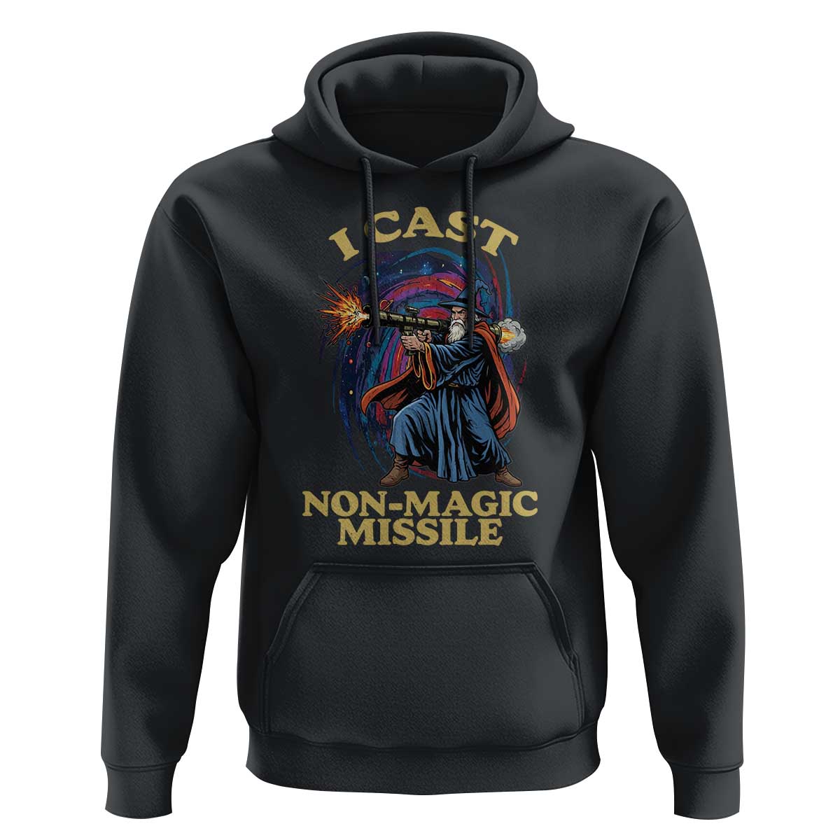 I Cast Non-Magic Missile Funny Wizard Parody Meme Hoodie - Wonder Print Shop