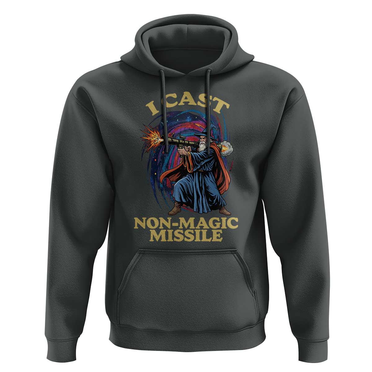 I Cast Non-Magic Missile Funny Wizard Parody Meme Hoodie - Wonder Print Shop