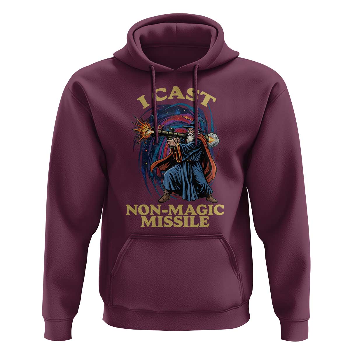 I Cast Non-Magic Missile Funny Wizard Parody Meme Hoodie - Wonder Print Shop