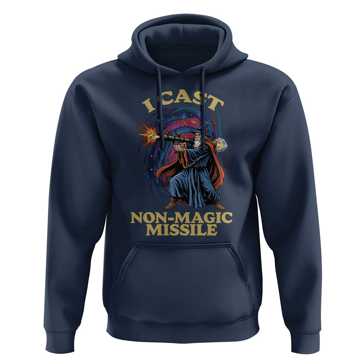 I Cast Non-Magic Missile Funny Wizard Parody Meme Hoodie - Wonder Print Shop