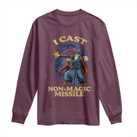 I Cast Non-Magic Missile Funny Wizard Parody Meme Long Sleeve Shirt - Wonder Print Shop