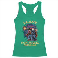 I Cast Non-Magic Missile Funny Wizard Parody Meme Racerback Tank Top - Wonder Print Shop