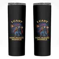 I Cast Non-Magic Missile Funny Wizard Parody Meme Skinny Tumbler - Wonder Print Shop