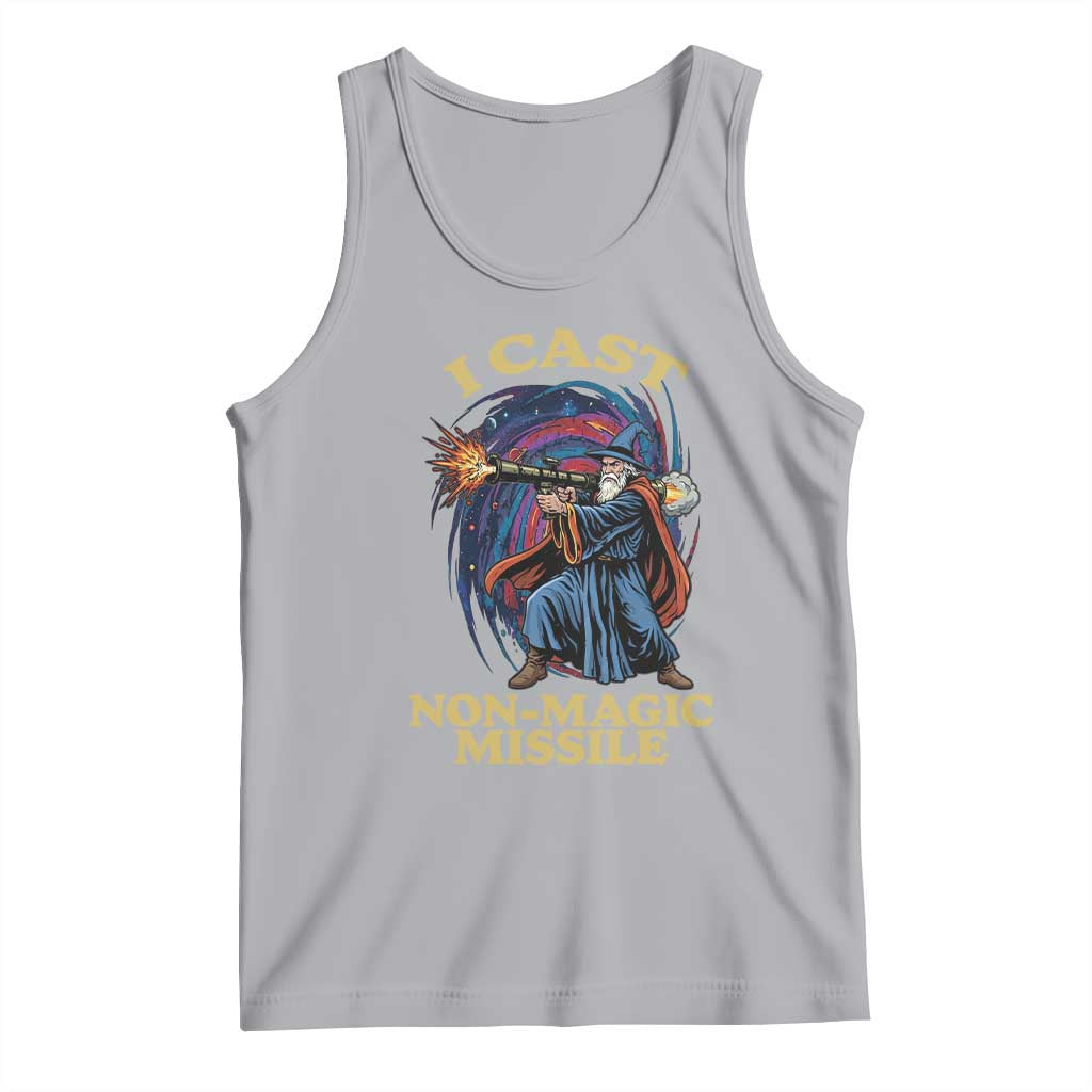 I Cast Non-Magic Missile Funny Wizard Parody Meme Tank Top - Wonder Print Shop