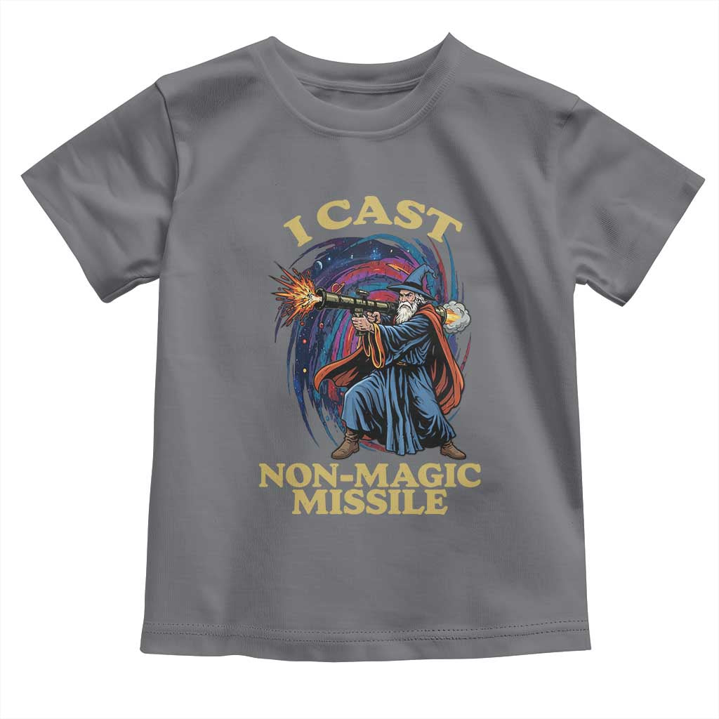I Cast Non-Magic Missile Funny Wizard Parody Meme Toddler T Shirt - Wonder Print Shop