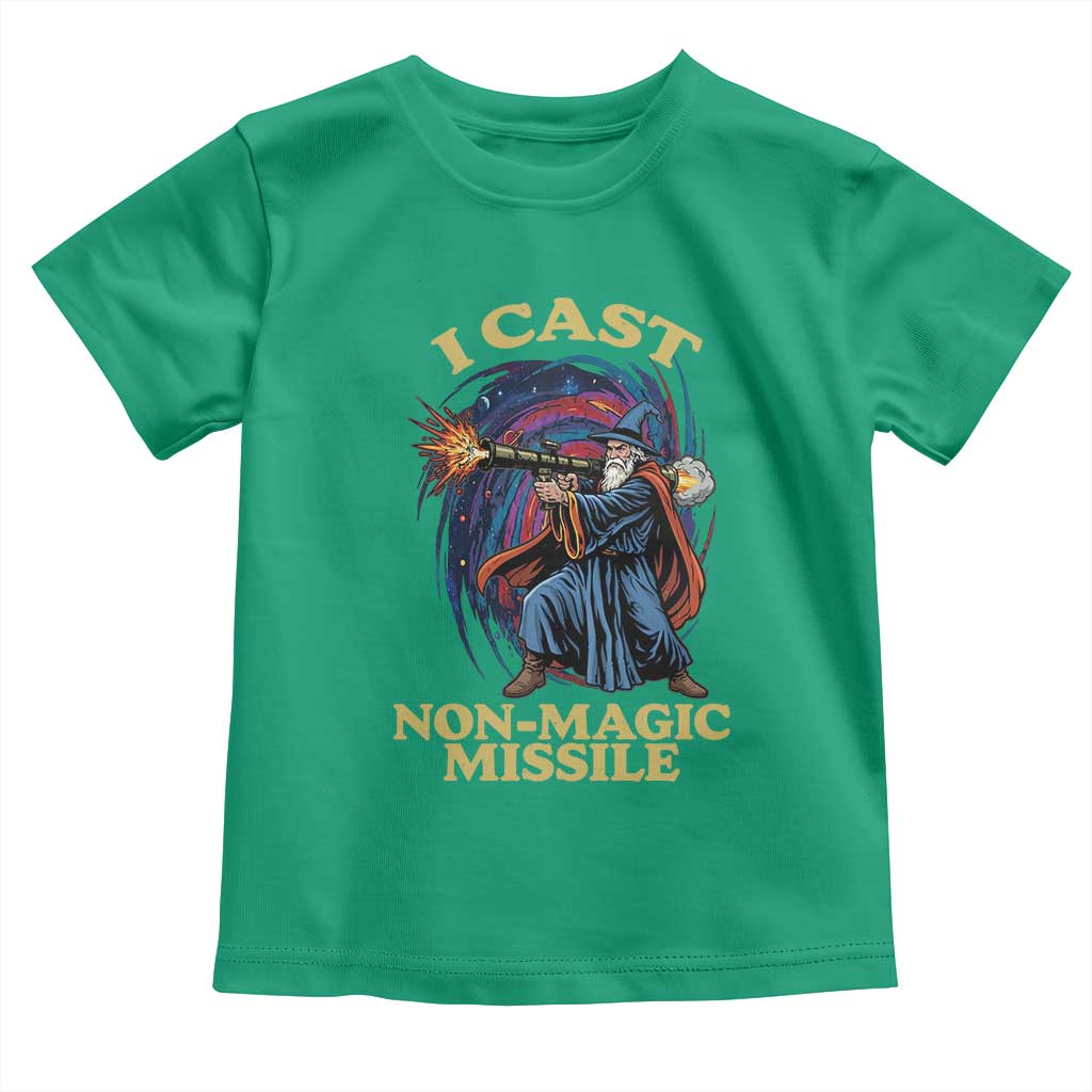 I Cast Non-Magic Missile Funny Wizard Parody Meme Toddler T Shirt - Wonder Print Shop