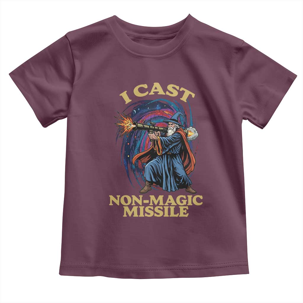 I Cast Non-Magic Missile Funny Wizard Parody Meme Toddler T Shirt - Wonder Print Shop