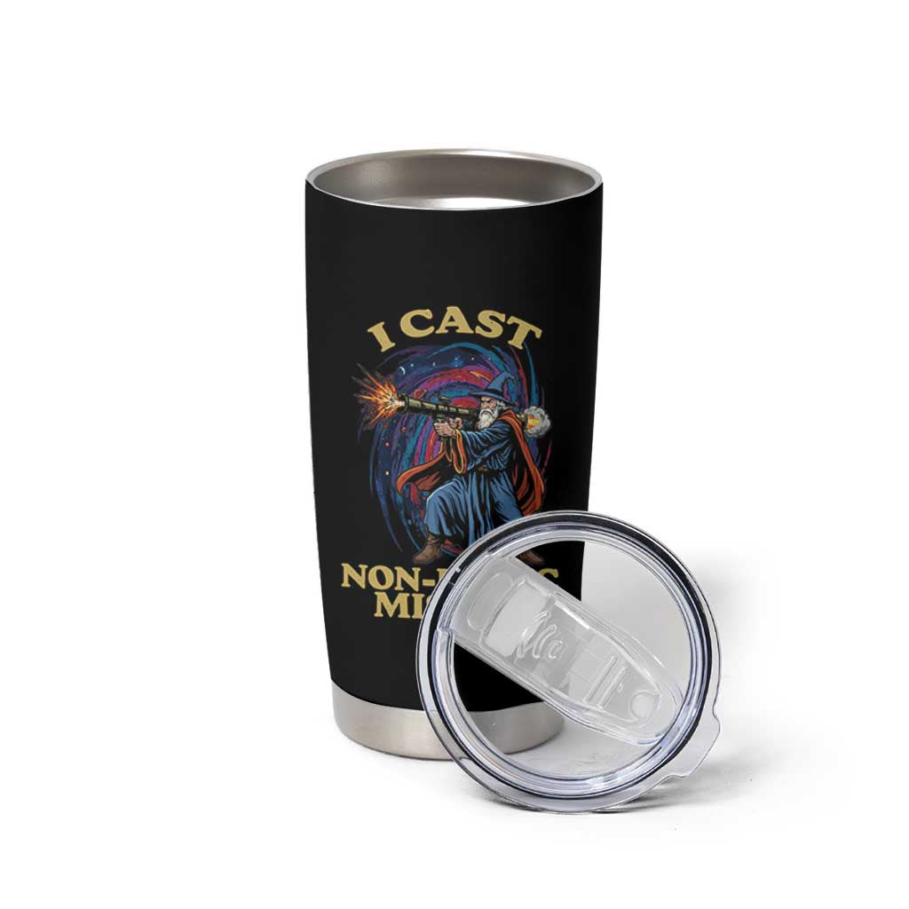 I Cast Non-Magic Missile Funny Wizard Parody Meme Tumbler Cup - Wonder Print Shop