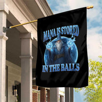 Funny Wizard Garden Flag Mana is Stored in The Balls Magician Sorcerer Witcher - Wonder Print Shop