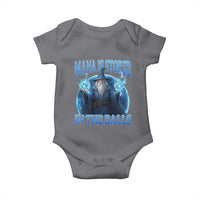 Funny Wizard Baby Onesie Mana is Stored in The Balls Magician Sorcerer Witcher - Wonder Print Shop