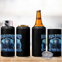 Funny Wizard 4 in 1 Can Cooler Tumbler Mana is Stored in The Balls Magician Sorcerer Witcher - Wonder Print Shop