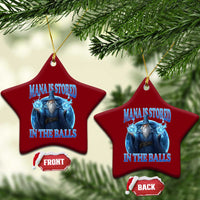 Funny Wizard Ceramic Ornament Mana is Stored in The Balls Magician Sorcerer Witcher - Wonder Print Shop